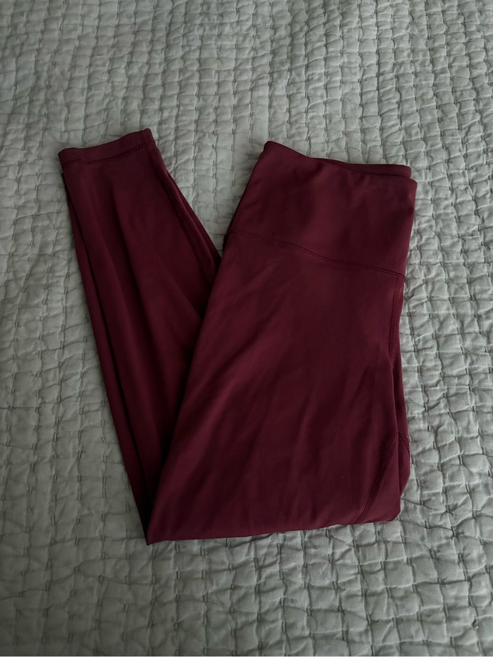 Burgundy High-Waist Yogalicious Leggings